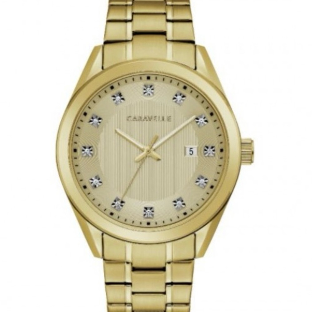 Caravelle by Bulova Mens Gold-Tone Watch